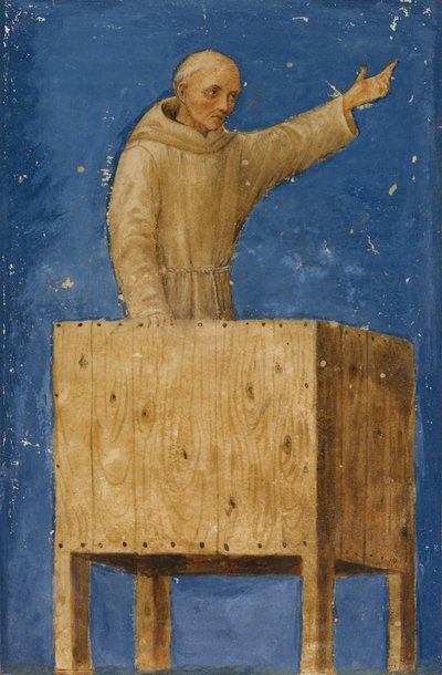 Aziz Bernardino Bir Minberden Vaaz Etmek, M.Ö. 1470-75. by Francesco di Giorgio Martini