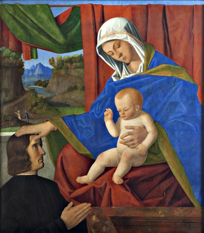 Bakire ve Donörlü çocuk, 15. Yüzyılın Sonu.. by Francesco di Simone da Santacroce