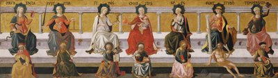 Yedi Erdem, c. 1450 by Francesco di Stefano Pesellino