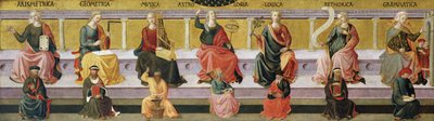 ""yedi liberal sanat"" (Aritmetik, geometri, müzik, astroloji, mantık, retorik ve gramer) Francesco di Stefano Pesellino (1422-1457) tarafından 1450 Birmingham Sanat Müzesi, Birmingham, Alabama Amerika Birleşik Devletleri ©DeAgostini/Leemage by Francesco di Stefano Pesellino