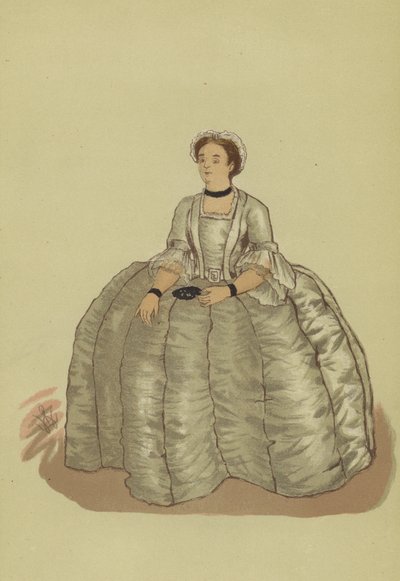 George II saltanatının kadın kostümü by Francis (after) Hayman