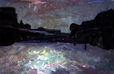 Nehir-Günbatımı by Francis Abel William Taylor Armstrong