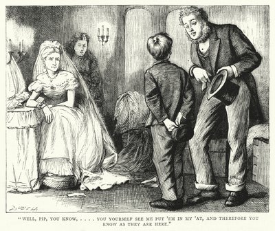 Charles Dickens tarafından Büyük Beklentiler için İllüstrasyon (gravür) by Francis Arthur Fraser