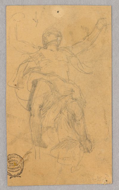 Duvar Resmi için Figür Çalışması by Francis Augustus Lathrop