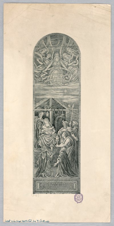 Harriet M. Crall için Anıt Penceresi by Francis Augustus Lathrop