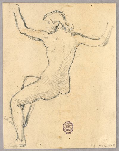 "Gece" için eskiz by Francis Augustus Lathrop