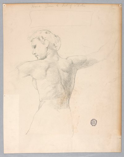 "Gece" için eskiz by Francis Augustus Lathrop