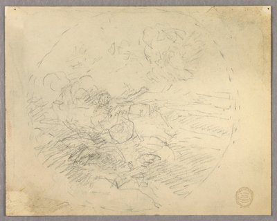Bir Dairede Şekillerin Kroki by Francis Augustus Lathrop