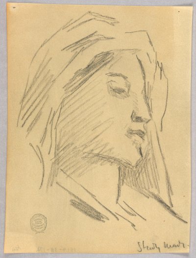 Kadının kafasının taslağını by Francis Augustus Lathrop