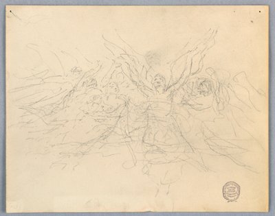 Meleklere İbadet Eden Kroki by Francis Augustus Lathrop