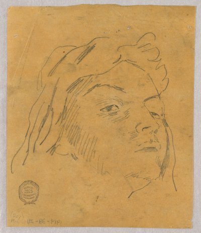 Bir Kafanın Kroki by Francis Augustus Lathrop