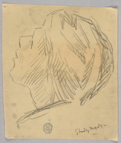 Bir Kadının Kafasının Kroki by Francis Augustus Lathrop