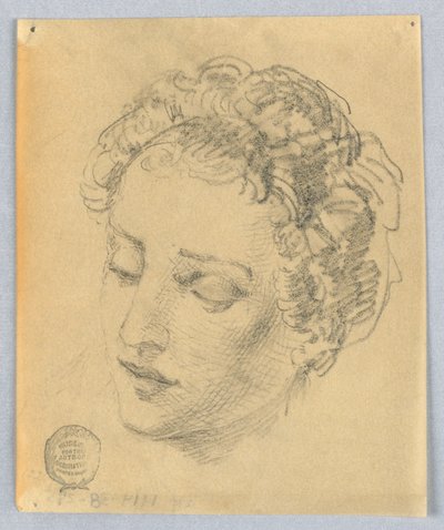 Bir Kadının Kafasının Kroki by Francis Augustus Lathrop