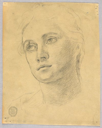 Bir Kadının Kafasının Kroki by Francis Augustus Lathrop