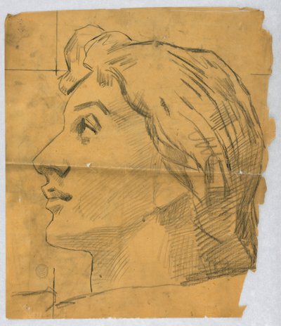 Bir Kadının Kafasının Kroki by Francis Augustus Lathrop