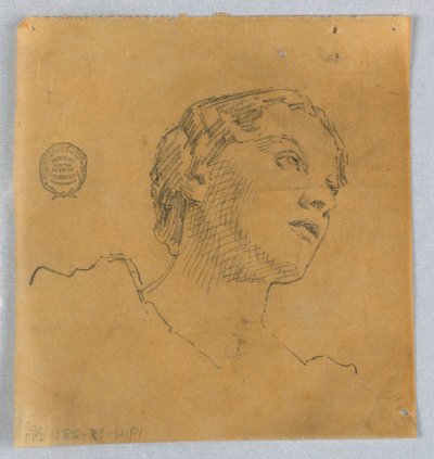 Bir Kadının Kafasının Kroki by Francis Augustus Lathrop