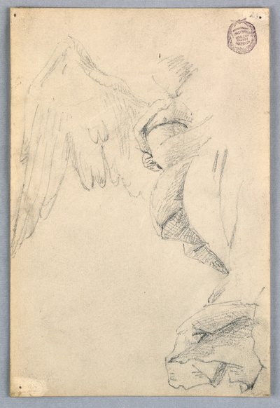 Kanatlı ve Perdeli Eskiz by Francis Augustus Lathrop