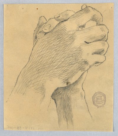 Sıkışmış Ellerin Çalışması by Francis Augustus Lathrop