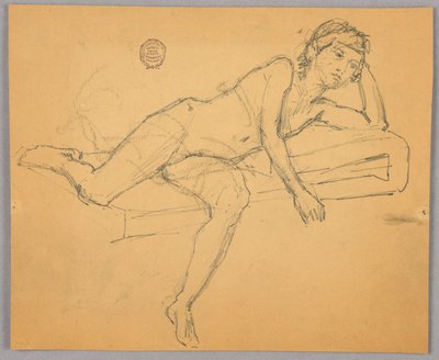 Çıplak Figür Çalışması by Francis Augustus Lathrop