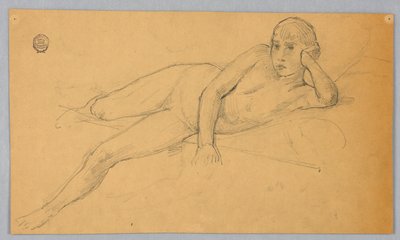 Çıplak Figür Çalışması by Francis Augustus Lathrop