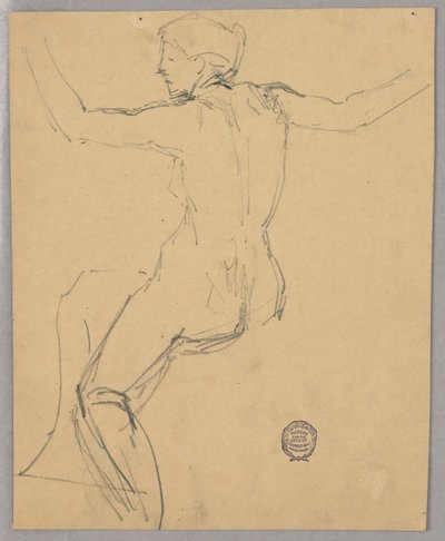 Çıplak Figür Çalışması by Francis Augustus Lathrop