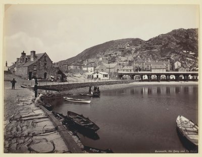 Barmouth, Rıhtım ve Ty Gwyn, 186094. by Francis Bedford