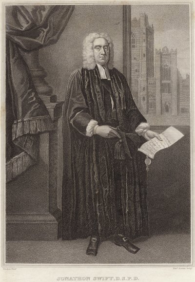 Jonathan Swift'in Portresi by Francis Bindon