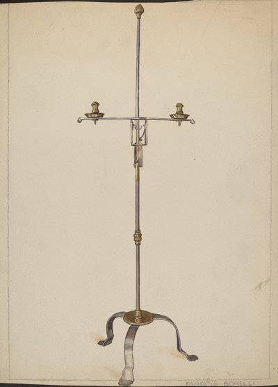 Demir ve Pirinç Şamdan by Francis Borelli