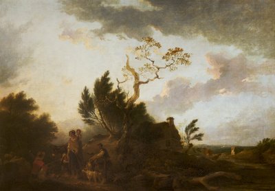 Çingenelerle Kapsamlı Bir Manzara by Francis Bourgeois