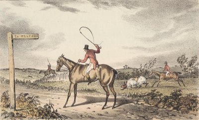 [Tilki avı] CJ Apperley'in 1834 baskısına ek on iki "Turner's / Illustrations / to Nimrod / on the Condition / of Hunters"tan oluşan set. by Francis Calcraft Turner