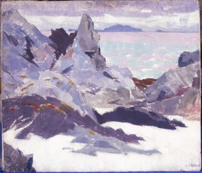 Katedral Kayası, Iona (tuval üzerine yağlı boya) by Francis Campbell Boileau Cadell