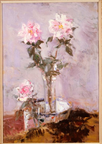 Cam Vazoda Pembe Güller by Francis Campbell Boileau Cadell