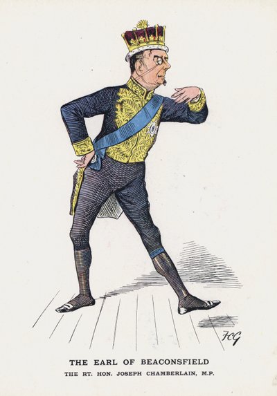 Beaconsfield Kontu, Rt Hon Joseph Chamberlain (renkli taş) by Francis Carruthers Gould