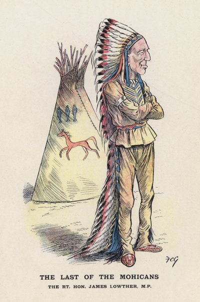 Mohikanların Sonu, The Rt Hon James Lowther (renkli taş) by Francis Carruthers Gould