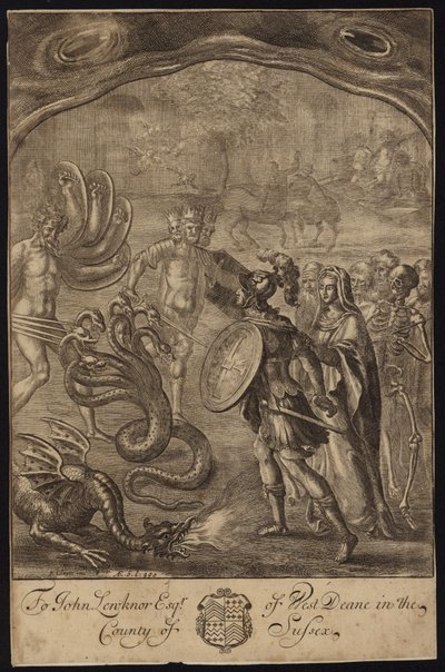 Aeneas, Sybil, Centaurlar, Geryon, Briareus, Hydra, Chimaera by Francis Cleyn