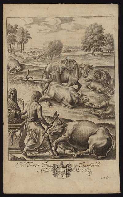 Sığır vebası by Francis Cleyn