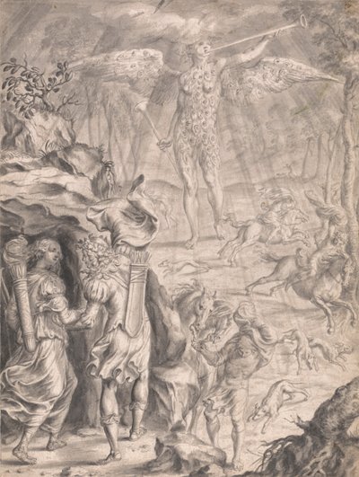 Dido ve Aeneas Mağarada Barınıyor by Francis Cleyn