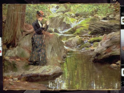 Çizgiyi Tuzaklamak (tuval üzerine yağlı boya) by Francis Coates Jones