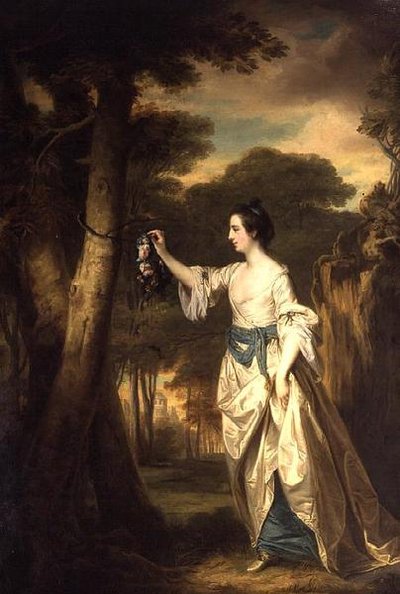 Mary Colby Emma olarak (tuval üzerine yağlı boya) by Francis Cotes