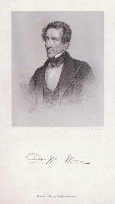 David Macbeth Moir, İskoç doktor ve yazar (gravür) by Francis Croll