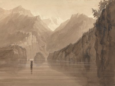 Norveç'te Bir Göl by Francis Danby