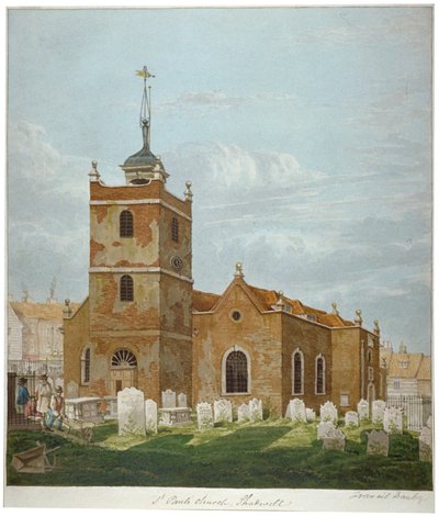 St Paul Kilisesi, Shadwell, Londra, c1810 by Francis Danby
