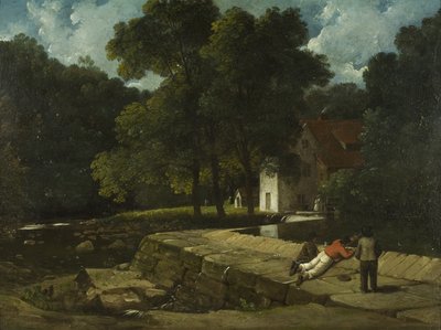 The Snuff Mill, Stapleton, c.1822 (gemideki petrol) by Francis Danby