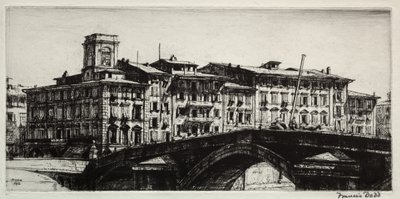 Ponte di Mezzo, Pisa by Francis Dodd
