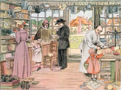 The General Store, 1899. The Book of Shops, 1899 by Francis Donkin Bedford