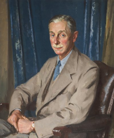 Cuthbert Leicester Warren (tuval üzerine yağlı boya) by Francis Edwin Hodge
