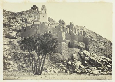 Doum Palmiyesi ve Harap Cami, Philæ, 1857. by Francis Frith
