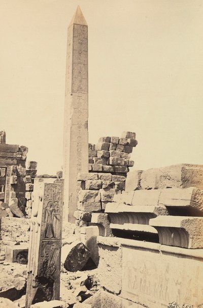 "Mısır ve Filistin": Firavun Tuthmosis I ve Kraliçe Hatshepsut tarafından Amun-Ra, Karnak, Mısır
