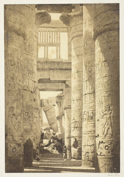 Sütunlar Salonunun İçi by Francis Frith