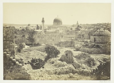 Şehir Duvarından Kudüs, 1857. by Francis Frith